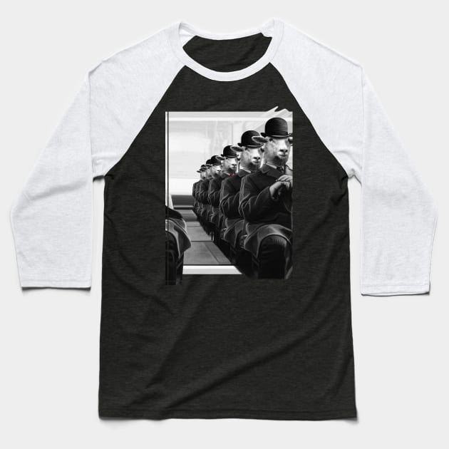 Sheeple Baseball T-Shirt by SquareDog